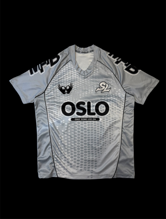 Silver Grey ‘MFTB’ Football Shirt